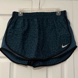 Nike Dri-Fit Teal Leopard Print Shorts